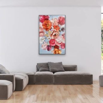 Blooming Flower Wall Art Canvas