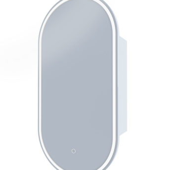 Capsule LED Mirrored Cabinet with Demister - 45cm x 90cm