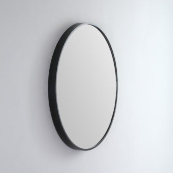 Modern Round Coloured Frame Bathroom Mirror
