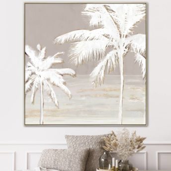 White Palm A Wall Art Canvas