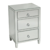 Bedside Drawer Glamour Mirrored