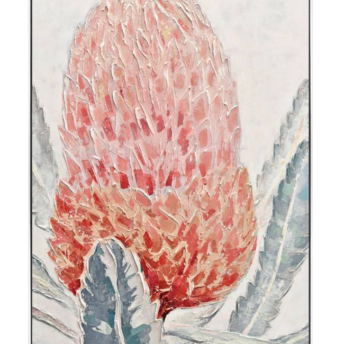 Protea Pink Ice Wall Art Canvas