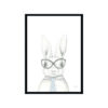 Franklin-the-Boss-Bunny-Rabbit-Fine-Art-Print-Black