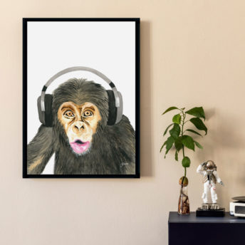 Kelvin-the-Music-Monkey-Fine-Art-Print-LifeStyle2