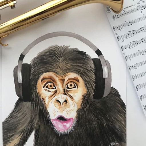 Kelvin-the-Music-Monkey-Fine-Art-Print-LifeStyle3