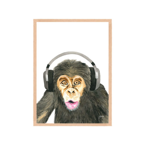 Kelvin-the-Music-Monkey-Fine-Art-Print-Natural