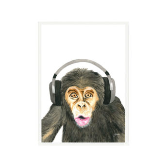 Kelvin-the-Music-Monkey-Fine-Art-Print-White