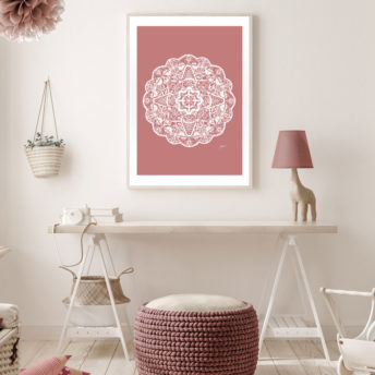 Marrakesh-Mandala-in-Blush-Pink-Solid-Fine-Art-Print-LifeStyle1