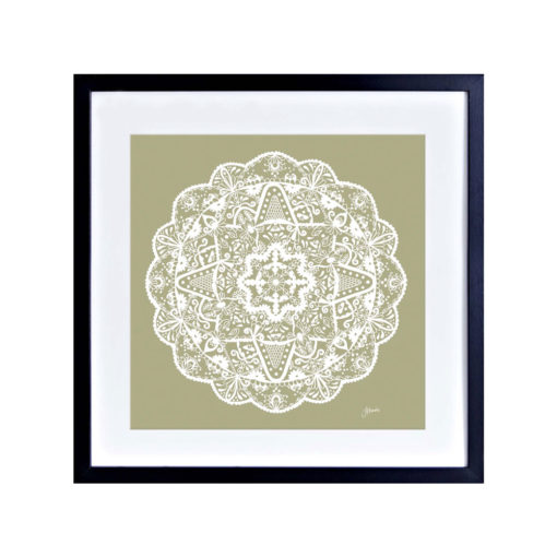 Marrakesh-Mandala-in-Sage-Solid-Fine-Art-Print-Black-S