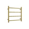 Brushed Gold Round Ladder Heated Towel Rail