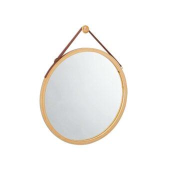 Round Bamboo Frame and Leather