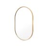 Gold Wall Mirror Oval Aluminum Frame