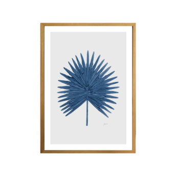Fan-Palm-Living-in-Navy-Blue-with-Whisper-Grey-Fine-Art-Print-Natural