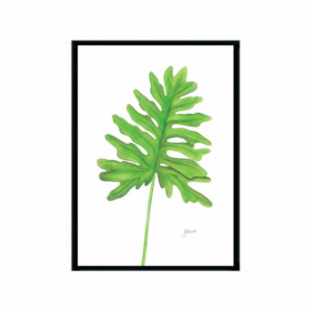 Philodendron-Living-Wall-Art-Black