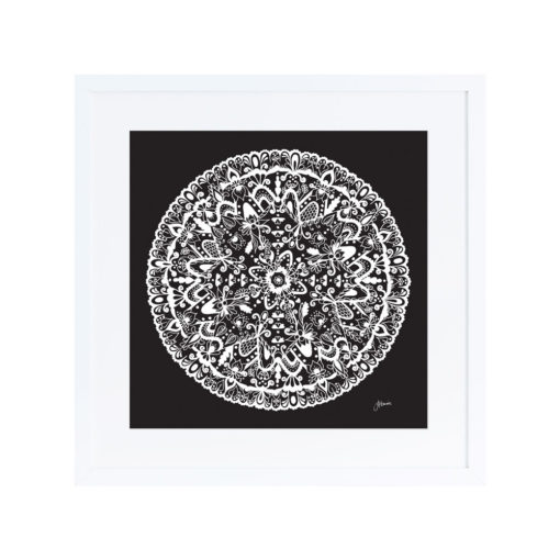 Sahara-in-Solid-Black-Wall-Art-White-S