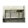 Antique Ribbed Mirrored Console