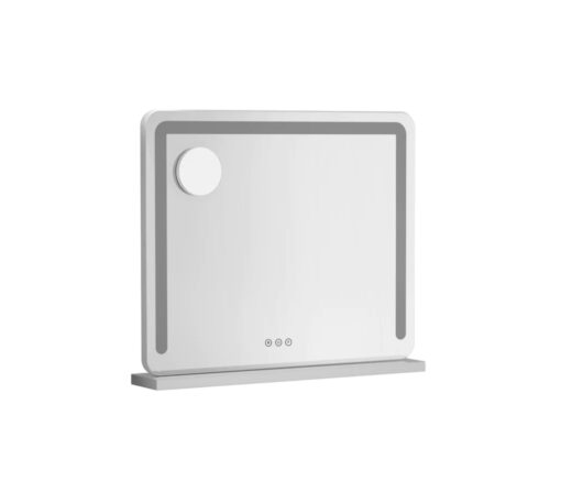 Pia Tabletop Makeup Mirror With Light White