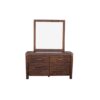 Nour Dresser With Mirror in Chocolate Colour