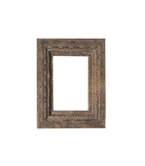 Carved Wooden Frame Mirror