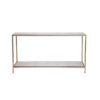 Mirrored Cocktail Console Table - Large Antique Gold