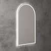 Touchless LED Arch Mirror with Brushed Nickel Frame