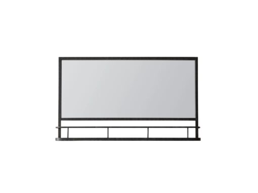 Modern Shelf Metal Framed Wall Mirror