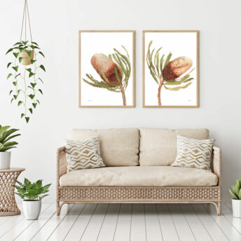 Banksia-Native-Living-Art-Flower-2-in-White-Fine-Art-LifeStyle3