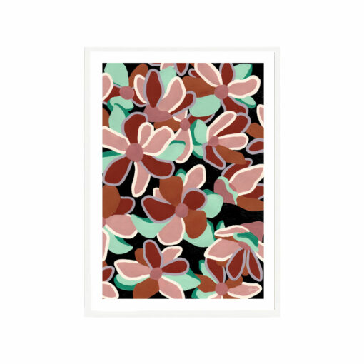 Flowers-for-Days-#2-in-Earth-Multi-Fine-Art-Print-White-WB