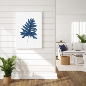Philodendron-Living-in-Navy-Blue-Fine-Art-Print-LifeStyle1
