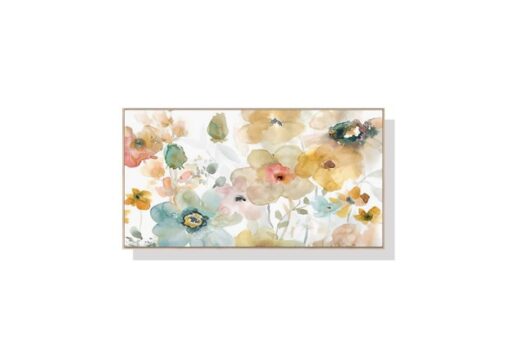 Floral Watercolor Style Wall Art Canvas