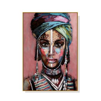 African Woman Wall Art Canvas