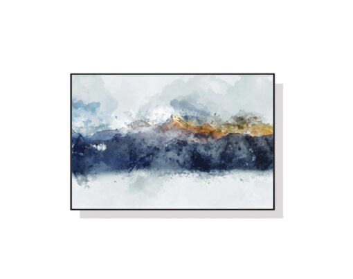 Sunlight Mountains Abstract Wall Art Canvas