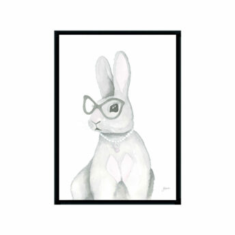Frankie-the-Fancy-Bunny-Rabbit-Fine-Art-Print-Black