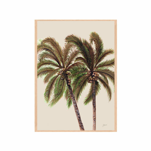 Palm-Breeze-Duo-in-Ivory-Fine-Art-Print-Tas