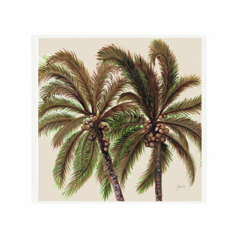 Palm-Breeze-Duo-in-Ivory-Fine-Art-Print-White-S