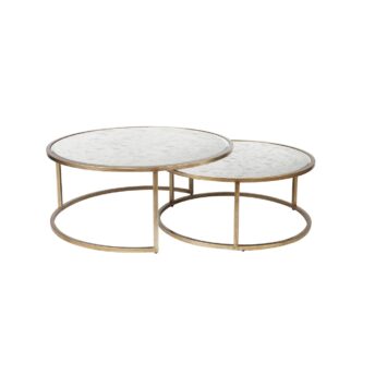 Serenity Nesting Coffee Tables Antique Gold