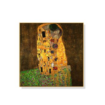 Kissing Wall Art Canvas by Gustav Klimt