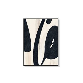 Abstract Black Ink Wall Art Canvas
