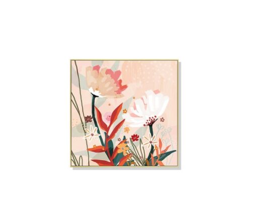 Native Floral Blooms Wall Art Canvas