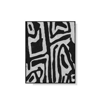 Black and White Abstract Wall Art Canvas
