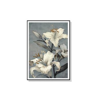 Lily Flower Wall Art Canvas