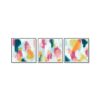 Set of 3 Colourful Abstract Wall Art Canvas