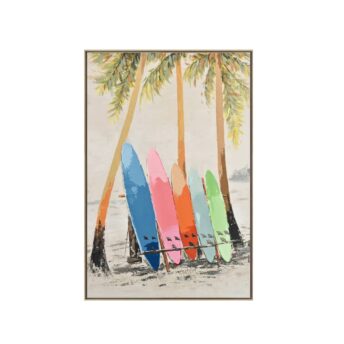 Coloured Surf Boards Wall Art Canvas