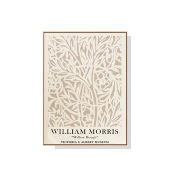 William Morris Neutral Wall Art Canvas