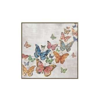 Colourful Butterflies Wall Art Canvas