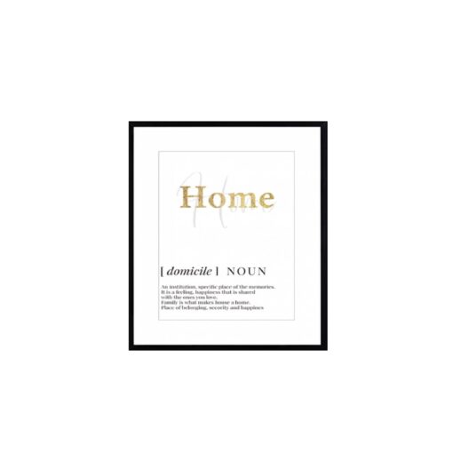 Home Definition Wall Art Canvas