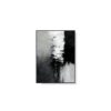 Contemporary Abstract Black White Wall Art Canvas