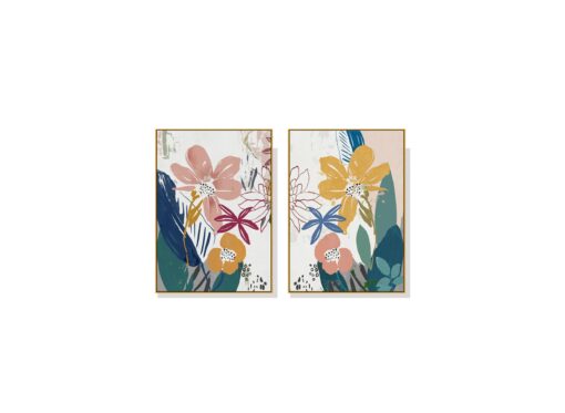 Set of 2 Summer Smile Wall Art Canvas