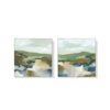 Set of 2 Mountain Abstract Wall Art Canvas