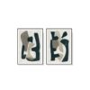 Set of 2 Puzzle Abstract Wall Art Canvas